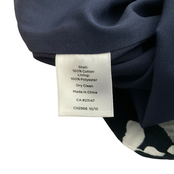 Talbots White and Blue Knee-Length Pencil Skirt - Picture 9 of 9